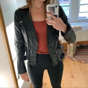 TOPSHOP | artificial leather bomber jacket